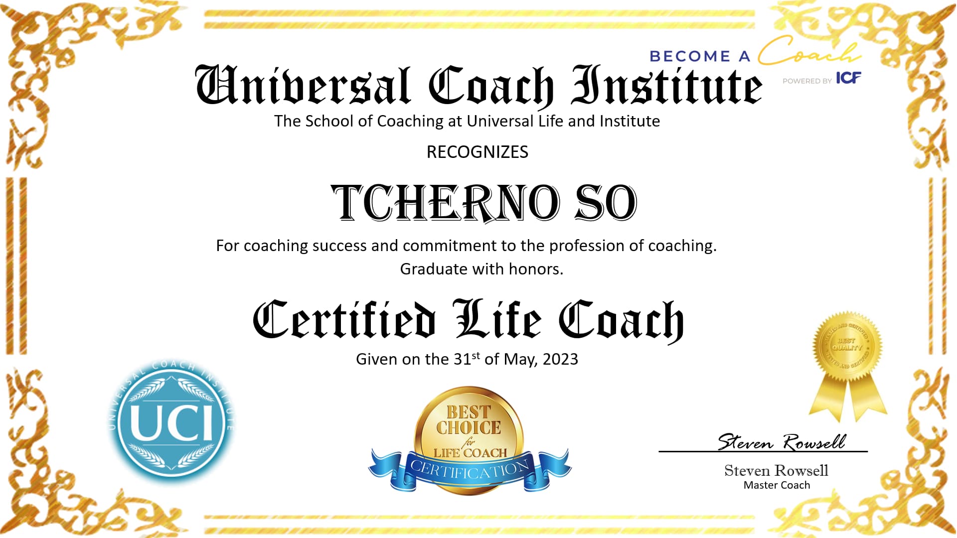 Certificate 1